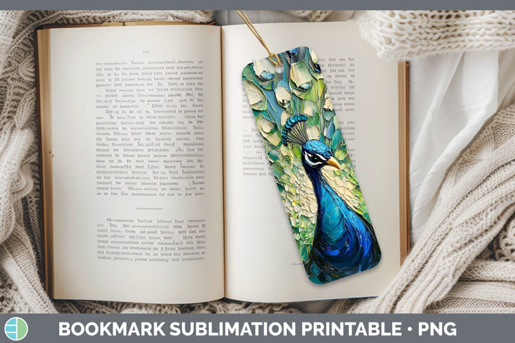 GorgeousBS02 Thick Paint Bookmark design.
