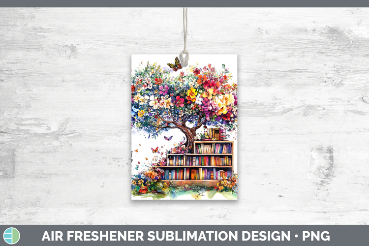 BS03 Bookshelf Tree of Life Air Freshener Sublimation Car Fr