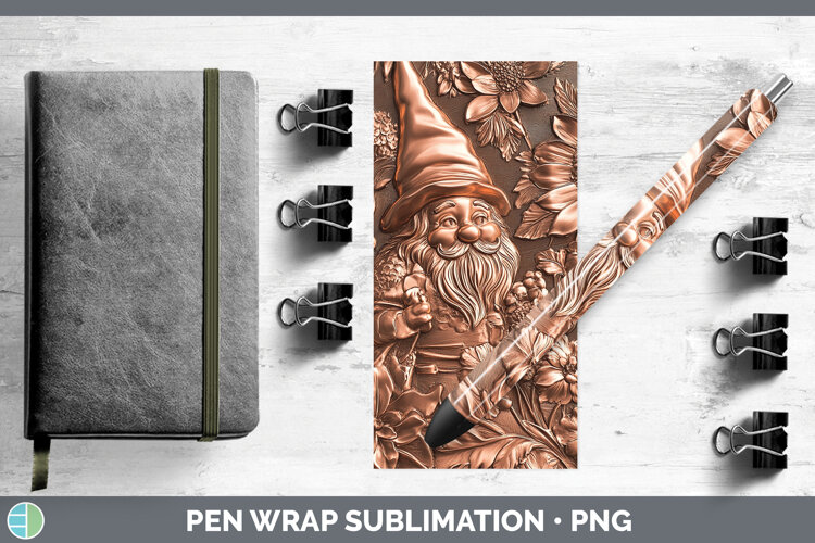 GorgeousBS03 Copper Relief Pen Wrap design.
