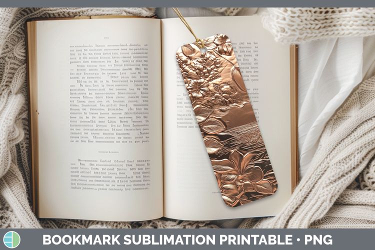 BS03 Copper Relief Landscape Bookmark Sublimation Printable