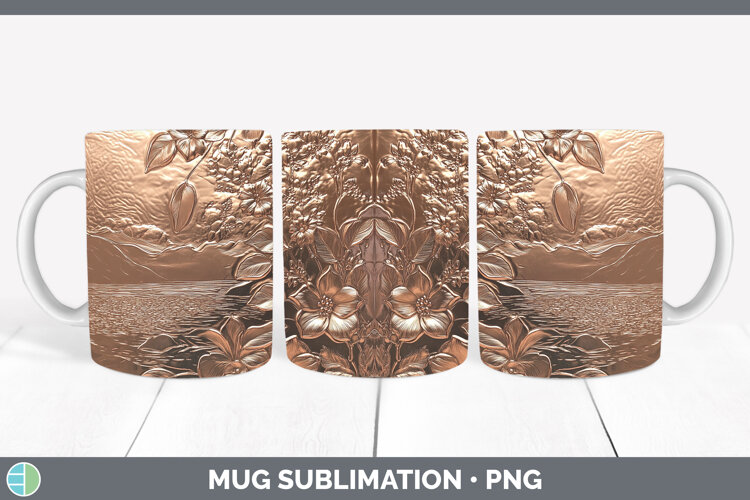 GorgeousBS03 Copper Relief Mug Wrap design.