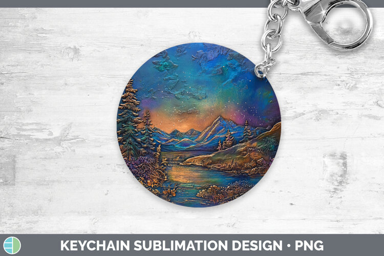 GorgeousBS03 Copper Relief Keychain design.