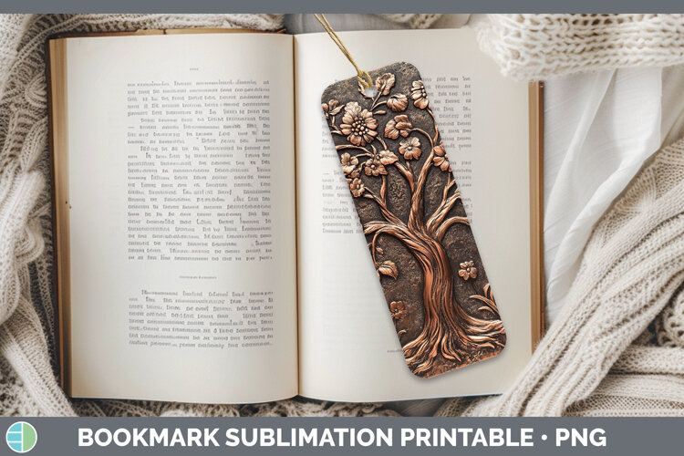 GorgeousBS03 Copper Relief Bookmark design.