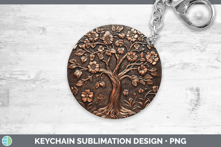 GorgeousBS03 Copper Relief Keychain design.
