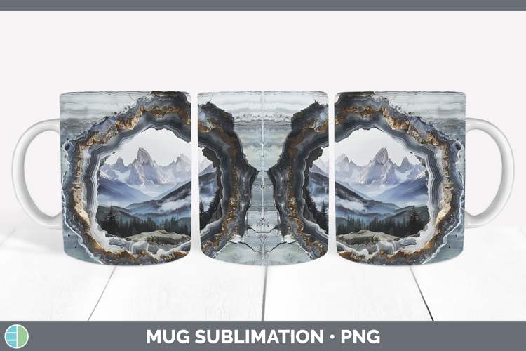 GorgeousBS03 Geode Mug Wrap design.
