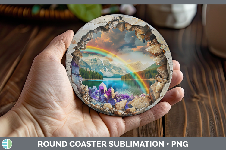 GorgeousBS03 Geode Round Coaster design.