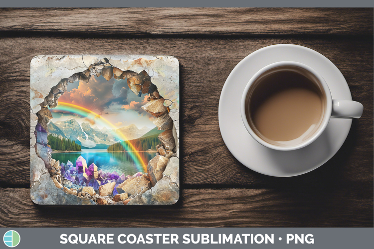 GorgeousBS03 Geode Square Coaster design.