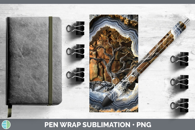 GorgeousBS03 Geode Pen Wrap design.