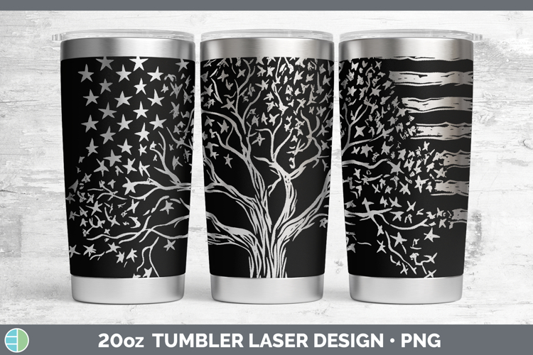 GorgeousBS03 Patriotic Flag Laser 20oz Tumbler design.