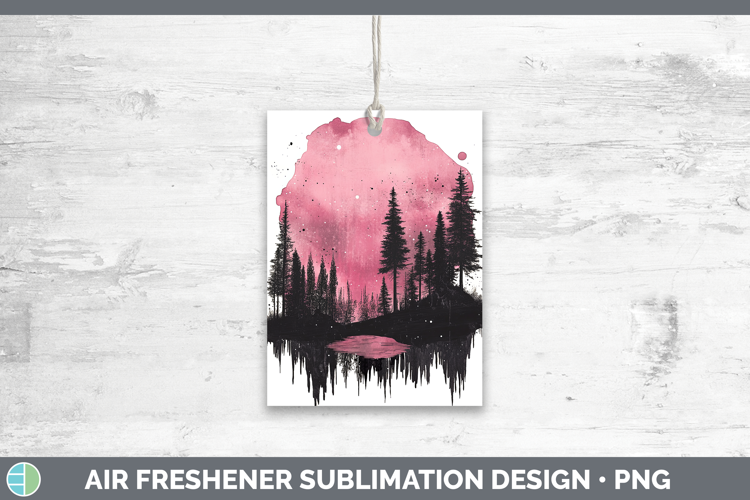 BS03 Sakura Northern Lights Air Freshener Sublimation Car Fr