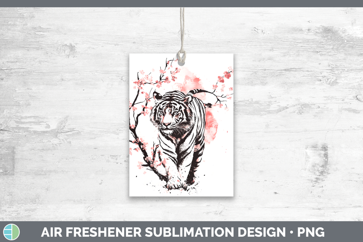 BS03 Sakura Tiger Air Freshener Sublimation Car Freshener De