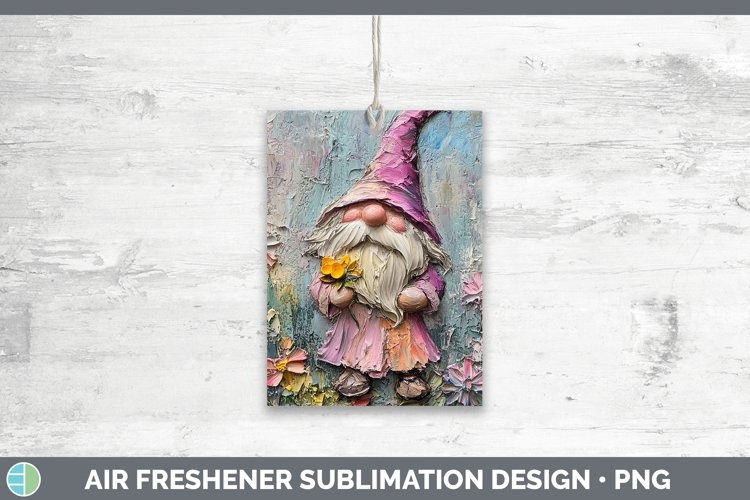 BS03 Thick Paint Gnome Air Freshener Sublimation Car Freshen