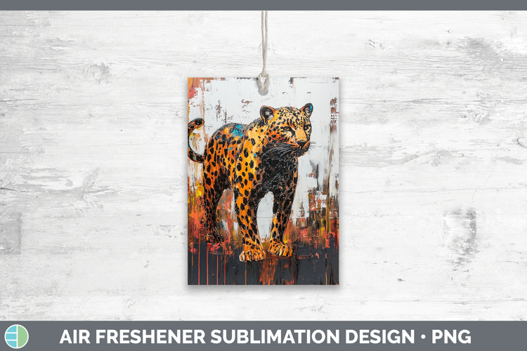 BS03 Thick Paint Leopard Air Freshener Sublimation Car Fresh