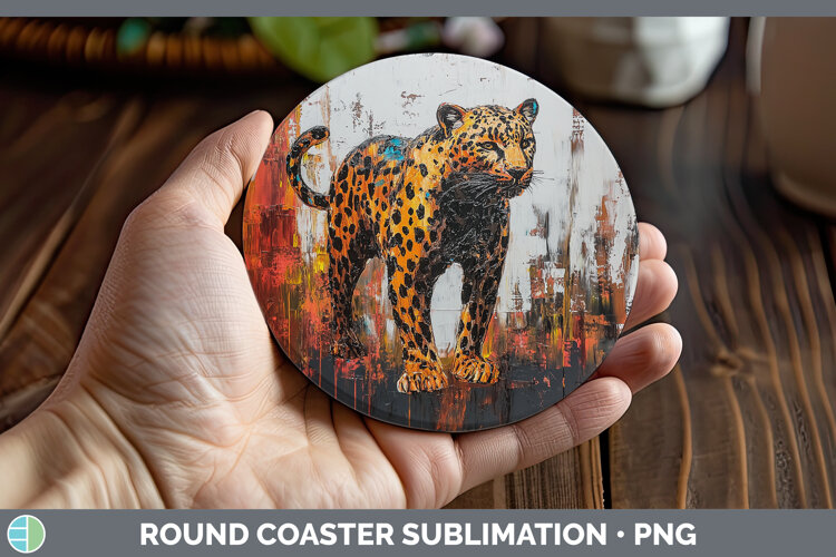 GorgeousBS03 Thick Paint Round Coaster design.