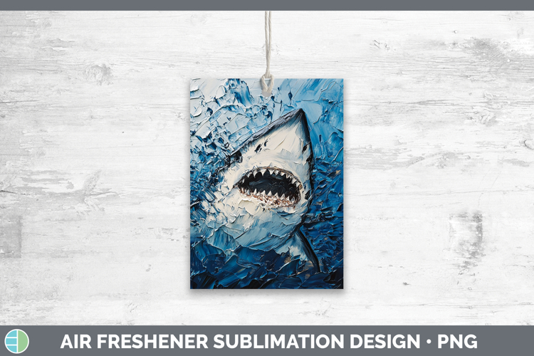 BS03 Thick Paint Shark Air Freshener Sublimation Car Freshen