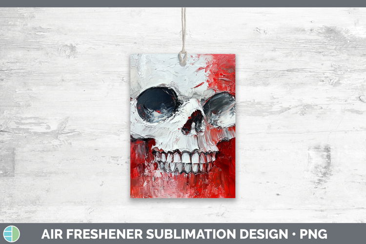 BS03 Thick Paint Skull Air Freshener Sublimation Car Freshen