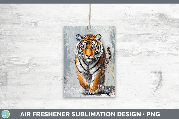 BS03 Thick Paint Tiger Air Freshener Sublimation Car Freshen