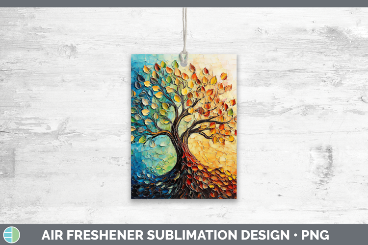 BS03 Thick Paint Tree of Life Air Freshener Sublimation Car