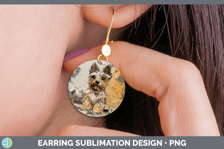 GorgeousBS03 Thick Paint Round Earrings design.