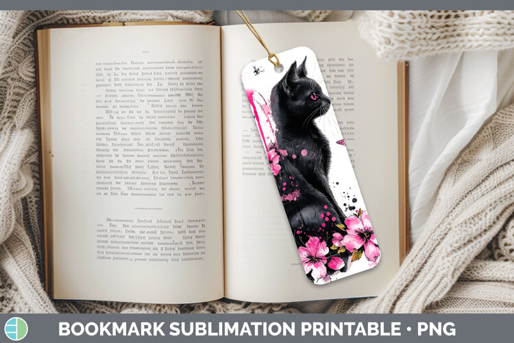 GorgeousBS035 Pink Drips Bookmark design.