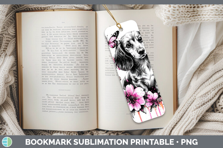 GorgeousBS035 Pink Drips Bookmark design.