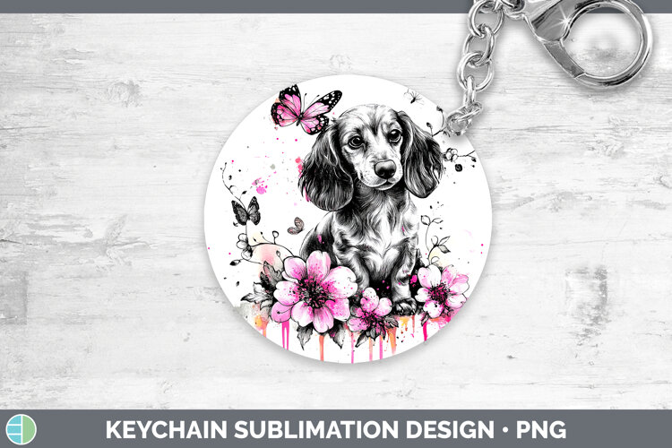 GorgeousBS035 Pink Drips Keychain design.