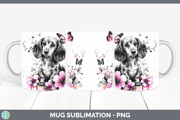 GorgeousBS035 Pink Drips Mug Wrap design.