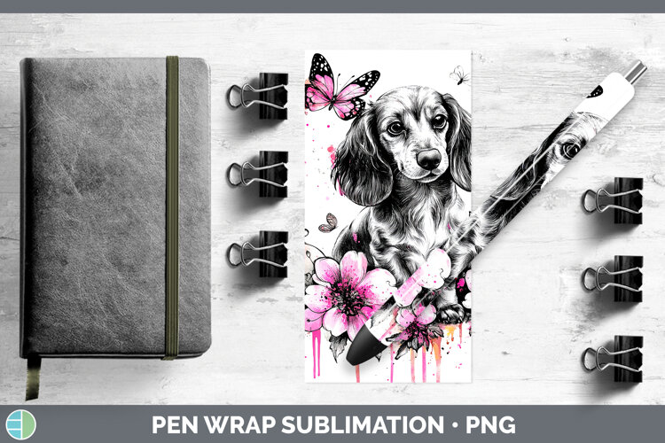 GorgeousBS035 Pink Drips Pen Wrap design.