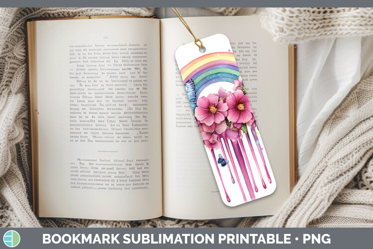 GorgeousBS035 Pink Drips Bookmark design.