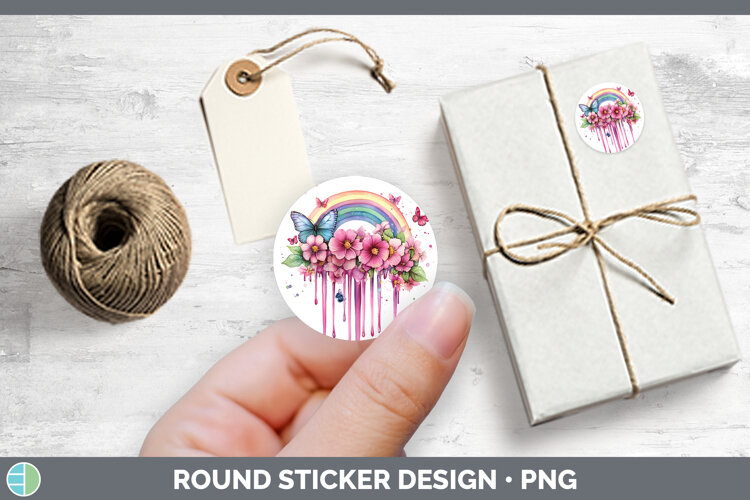 GorgeousBS035 Pink Drips Stickers design.