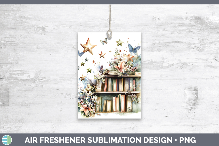 BS04 Bookshelf Stars Air Freshener Sublimation Car Freshener