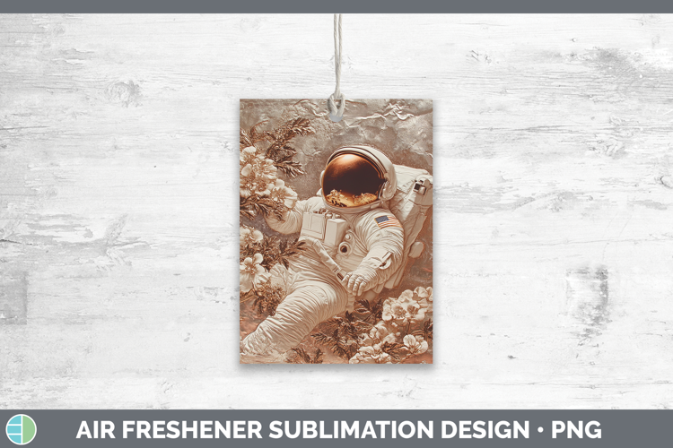 BS04 Copper Relief Astronaut Air Freshener Sublimation Car F