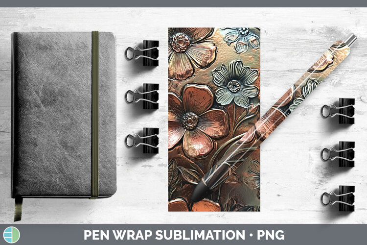 GorgeousBS04 Copper Relief Pen Wrap design.
