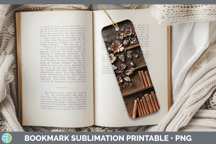 GorgeousBS04 Copper Relief Bookmark design.