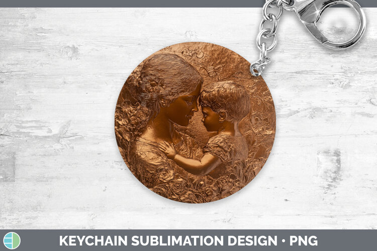 GorgeousBS04 Copper Relief Keychain design.