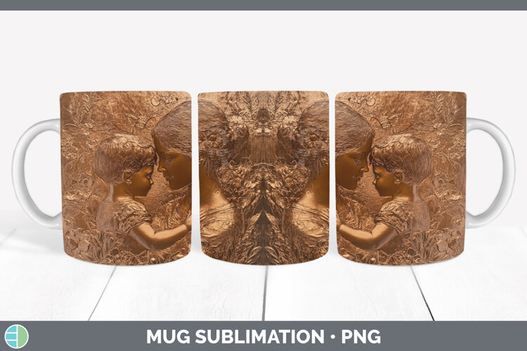 GorgeousBS04 Copper Relief Mug Wrap design.