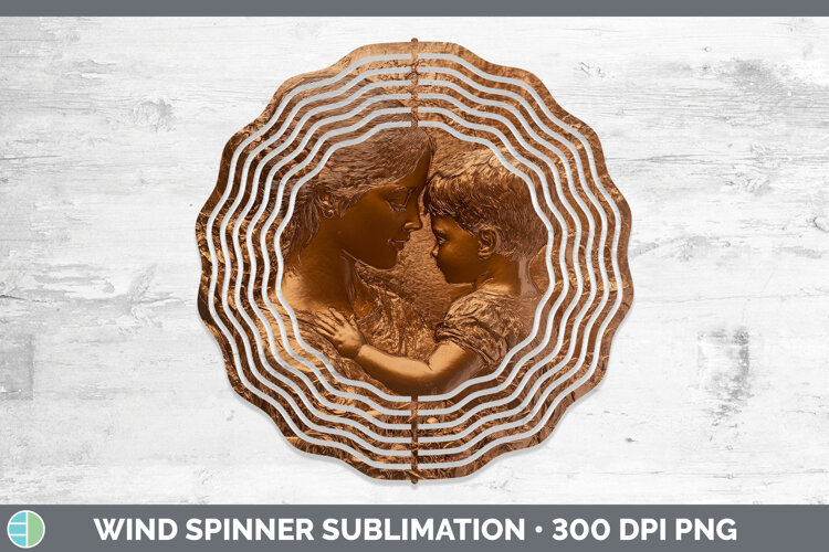 GorgeousBS04 Copper Relief Wind Spinner design.