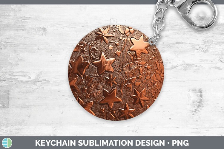 GorgeousBS04 Copper Relief Keychain design.