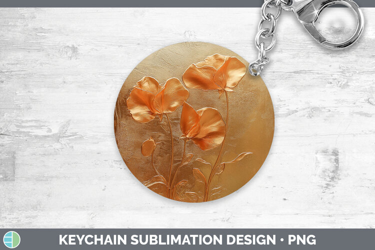 GorgeousBS04 Copper Relief Keychain design.