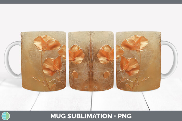 GorgeousBS04 Copper Relief Mug Wrap design.