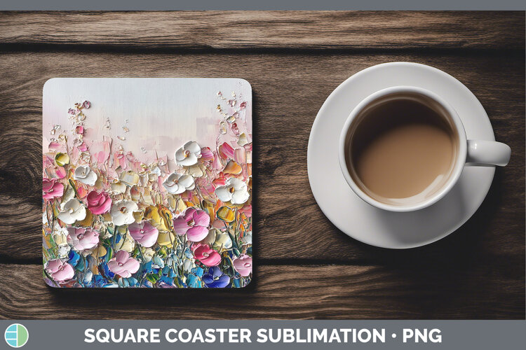 GorgeousBS04 Thick Paint Square Coaster design.