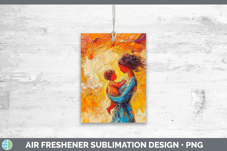 BS04 Thick Paint Mother Child Air Freshener Sublimation Car