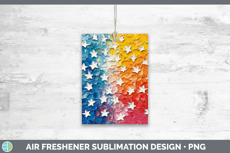 BS04 Thick Paint Stars Air Freshener Sublimation Car Freshen