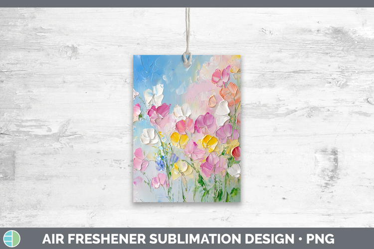BS04 Thick Paint Sweet Pea Air Freshener Sublimation Car Fre