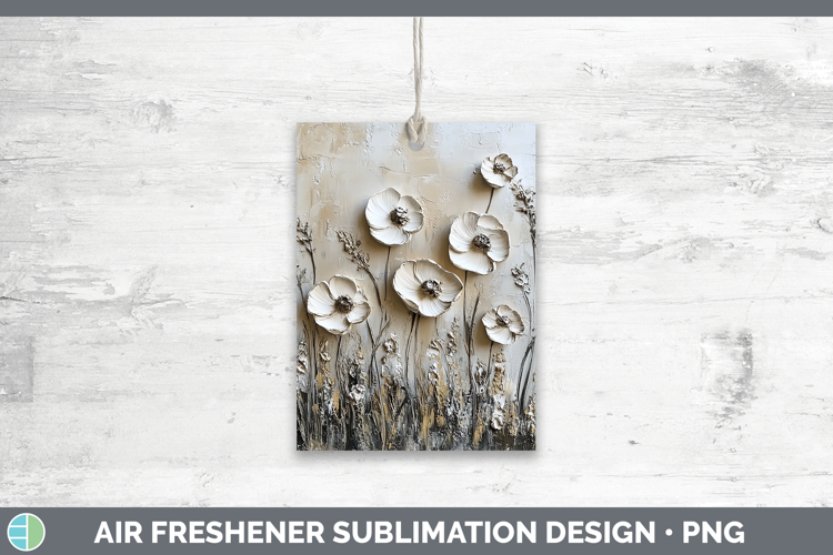 BS04 Thick Paint Wild Flowers Air Freshener Sublimation Car