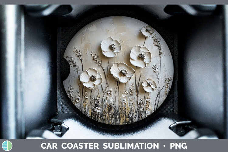 GorgeousBS04 Thick Paint Car Coaster design.