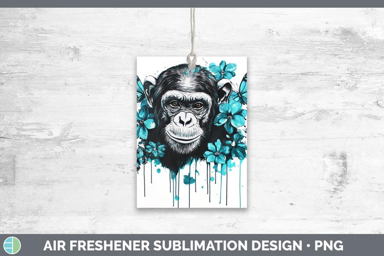 GorgeousBS05 Teal Drips Air Freshener design.