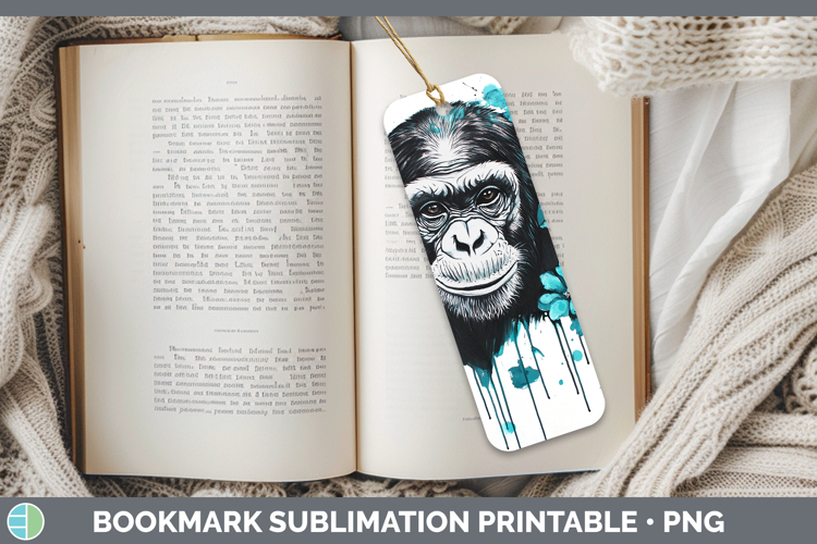 GorgeousBS05 Teal Drips Bookmark design.