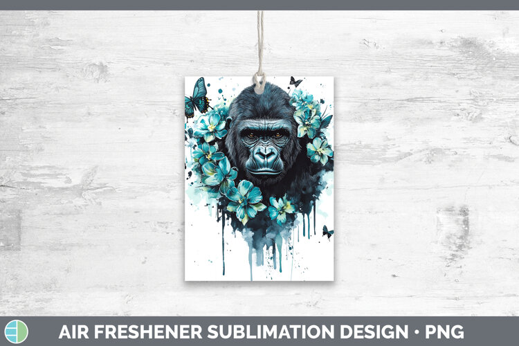 GorgeousBS05 Teal Drips Air Freshener design.