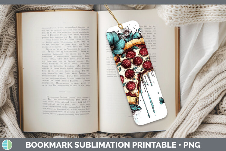 GorgeousBS05 Teal Drips Bookmark design.